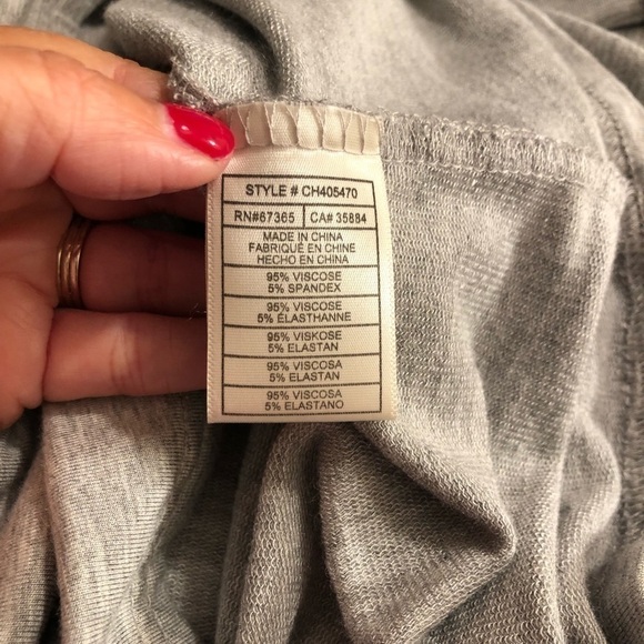 Cupcakes and Cashmere Gray Lenita Laced Sleeves Sweatshirt Sz S EUC - Picture 6 of 6